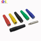5pcs 2mm Banana Jack Plug Socket Stacked Male Female Insulated Terminal Block For Experimental Panel Testing Line Welded