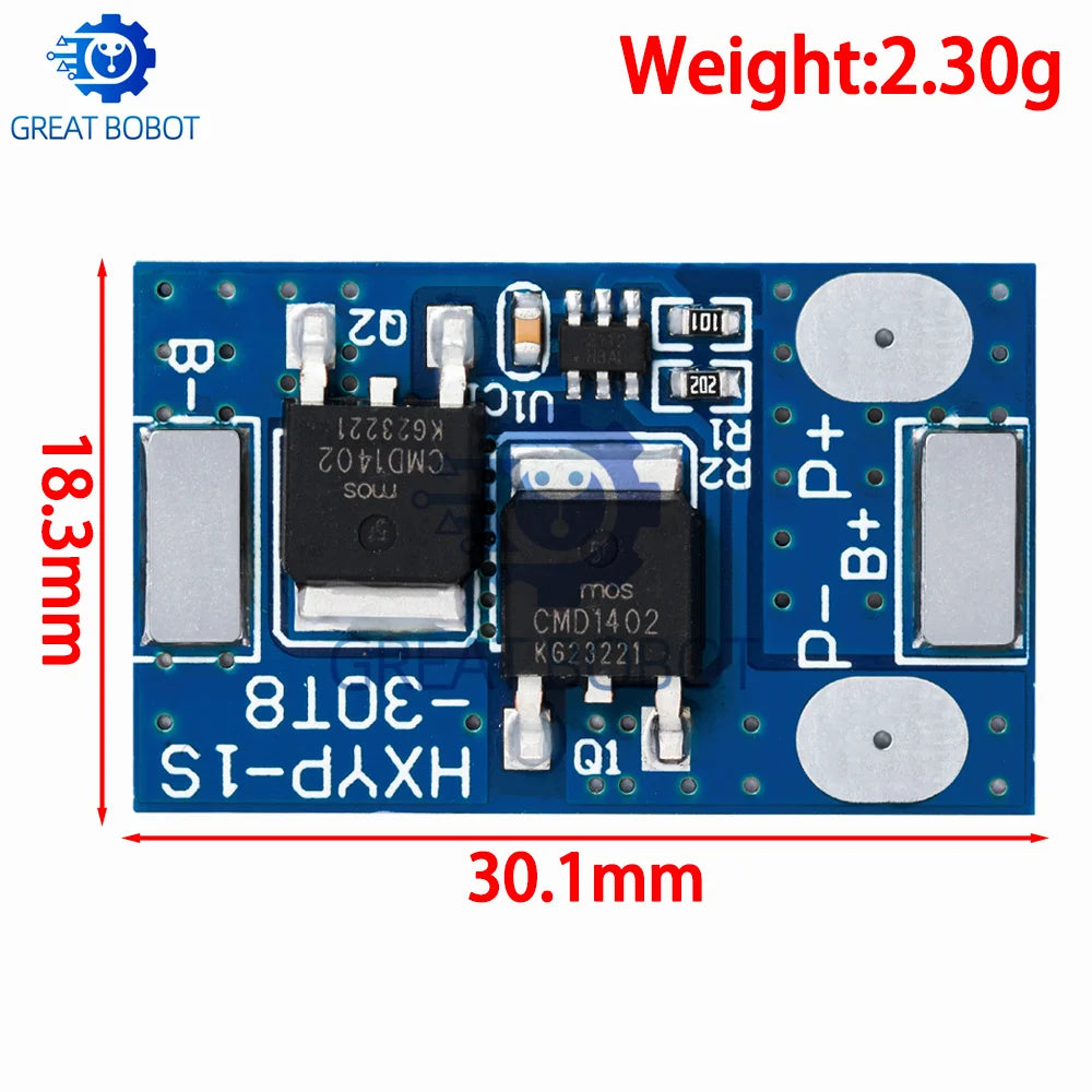 BS Lifepo4 Battery BMS 1S 3.2V 7A Charging Board Short Circuit Protection PCM Self Recovery With Temperature Protection