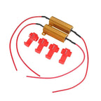 2/4Set 25W 50W Load Resistor 6ohm 8ohm 10ohm For LED Bulb Reverse Light Turn Signal Fog Lam 25w 50w Wirewound Aluminum Resistor