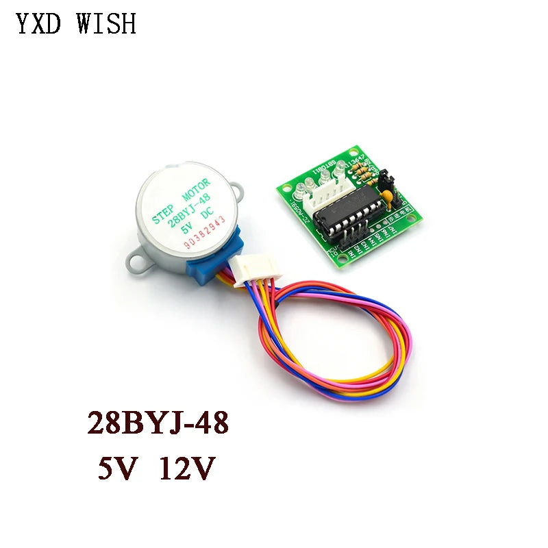 5Set 28BYJ-48 5V 12V 4 Phase DC Gear Stepper Motor + ULN2003 Driver Board For arduino  28BYJ Reduction Stepper Motor DIY Kit