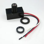 24V Automatic Dusk to Dawn Photocell Photo Control Light Sensor Switch for Hardwire Outdoor Lamp Posts, Black