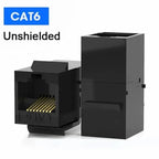 ZOERAX CAT7 CAT6A CAT6 Coupler RJ45 Keystone Shielded Coupler, Shielded Female to Female RJ45 Inline Coupler Keystone Jack
