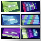 200W LED 48+8 Segment RGB + White Strobe Washing Effect Stage Lighting Party Dj Disco Indoor Club Bar Strobe Lights DMX Control