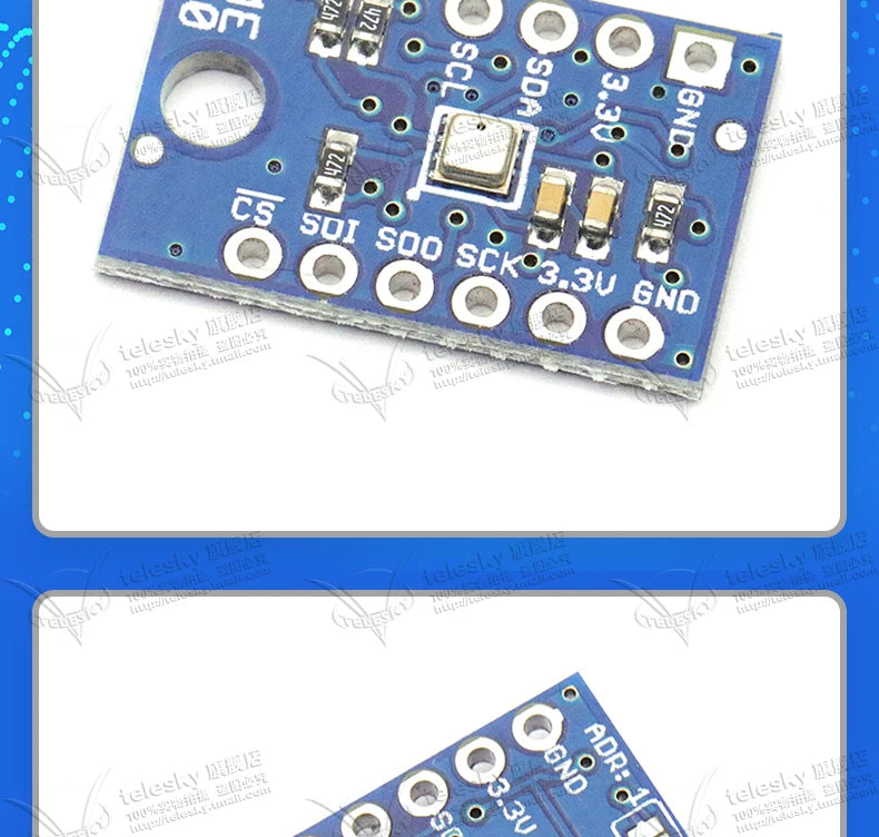 BME280 Embedded Digital Height Sensor Temperature Humidity Barometric Pressure Sensor Module I2C 1.2-3.6V BME280 Sensor Module