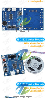 GREATZT ISD1820 recording module voice module the voice board telediphone module board with Microphones + Loudspeaker