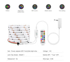 Smart TUYA WS2811 RGB IC Dreamcolor COB LED Strip Light Segment LED Control Music Mode Voice Control Support Alexa Google Home