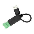 USB to RS485 Serial Converter Communication Module CH340 PLC Serial Port IO Module RS-485 Connector For Windows MacOS Linux