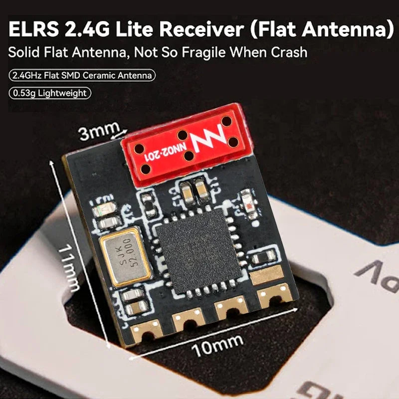 BETAFPV ELRS Lite 2.4G V1.2 Receiver Featuring ESP8285 MCU And SX1280 RF Chip With Flat Antenna For Micro Tiny Whoop Drone New