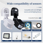 Motion Sensor 220V 110V 12V Automatic Infrared PIR Movement Detector 180° Rotating Outdoor Light Switch Human Presence Sensor