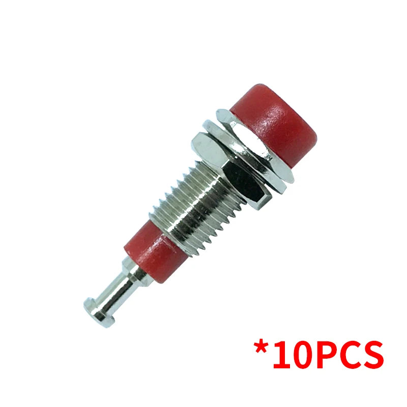 10/50/100PCS 2mm Banana Female Socket with Insulated Copper Terminal – Ideal for Panel Testing and Speaker Connections