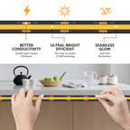 12V 24V COB LED Strip Light 3000K 4000K 6000K Black PCB 320LED/m High Density Lighting for Kitchen Cabinets Flex Tape RA90 IP30