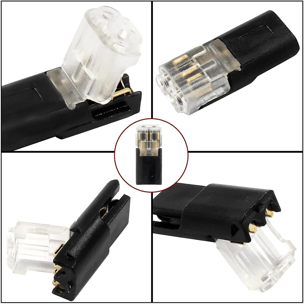 10PCS 2 Pin Way Plug Automotive Electrical Connector Strip Terminal Connection Waterproof Electrical Connector Car Wire Cable