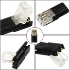 10PCS 2 Pin Way Plug Automotive Electrical Connector Strip Terminal Connection Waterproof Electrical Connector Car Wire Cable