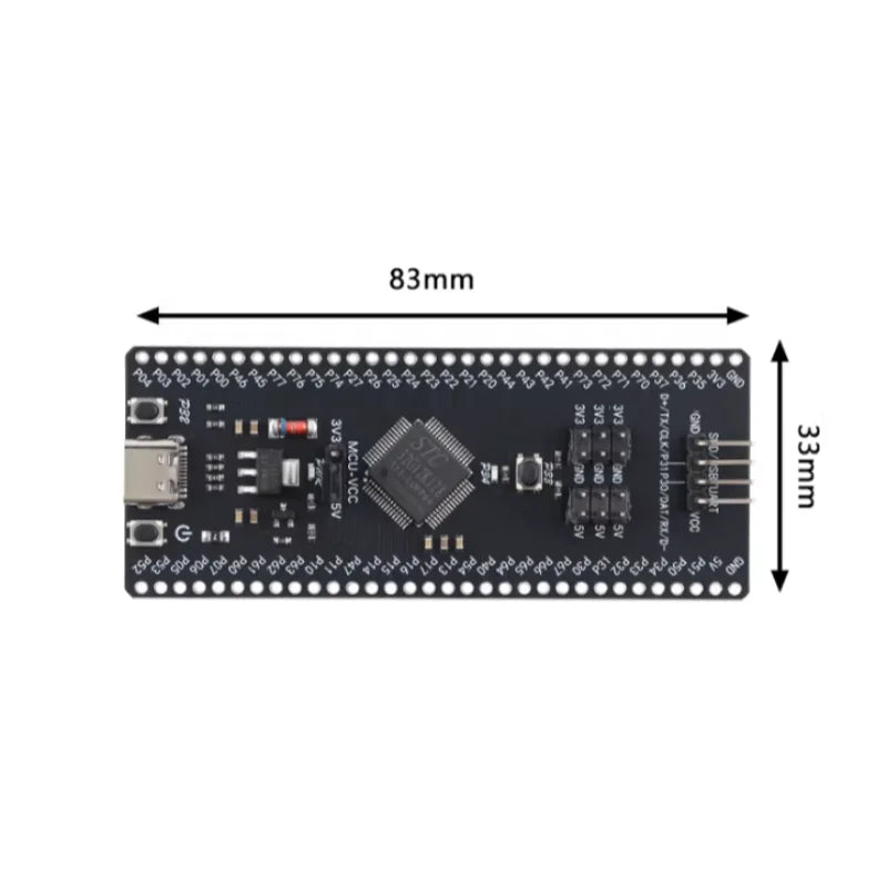 2pcs Original STC32G12K128 Core Board 32-bit 8051 Microcontroller Learning Development Board USB Download and Programming