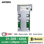 SMART BMS 400A 420A HighCurrent 4-30S BMS for Lifepo4 Li-ion Battery with BT UART for Golf Cart EV and Industrial Energy Storage