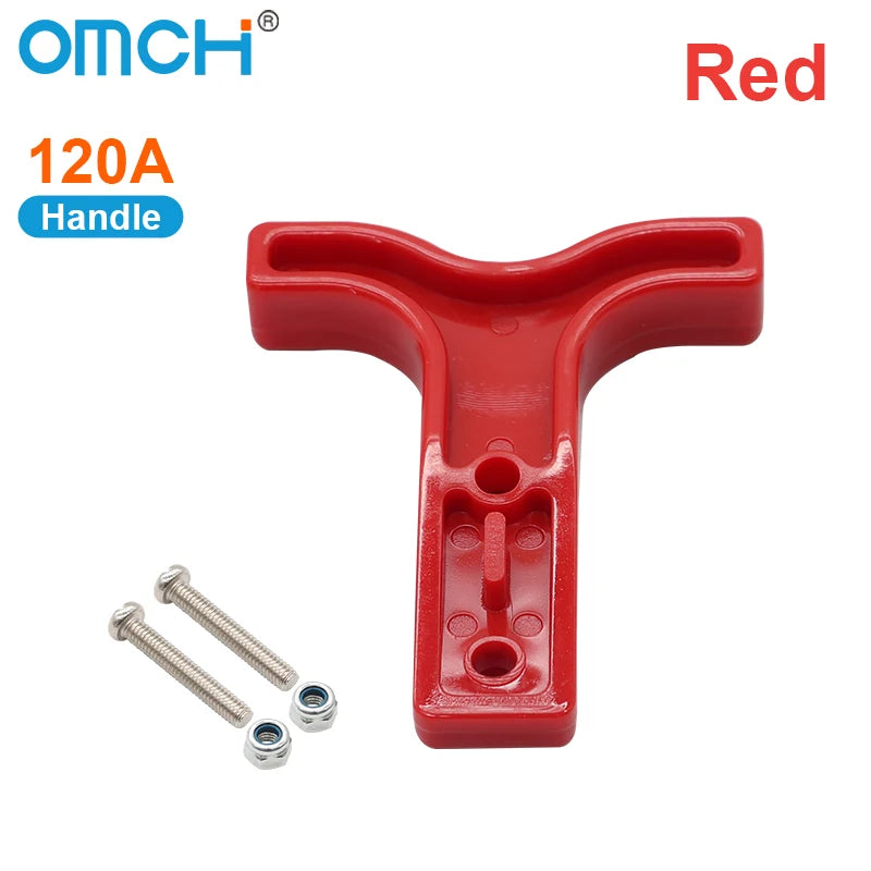 OMCH 50A 120A 175A 350A Double Pole with Copper Contact Power Connectors Accessories Handle Soft Rubber Dust Cover