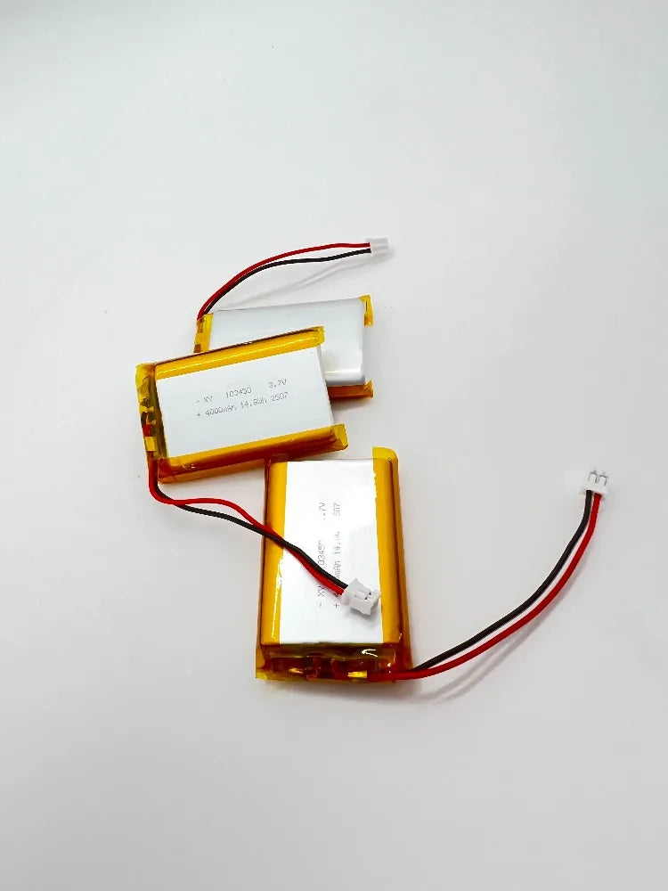 4000mAh 103450 3.7V Polymer Lithium Rechargeable Battery jst PH 2.0mm 2pin plug for Camera GPS navigator MP5 Bluetooth Headset