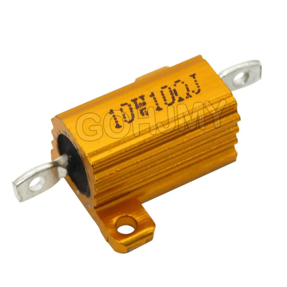 1PCS RX24 5W 10W 25W 0.01~30K Aluminum Power Metal Case Wirewound Resistor 1R 2R 5R 8R 10R 20R 100R 150R 1K 2K 5K 10K 100k Ohm
