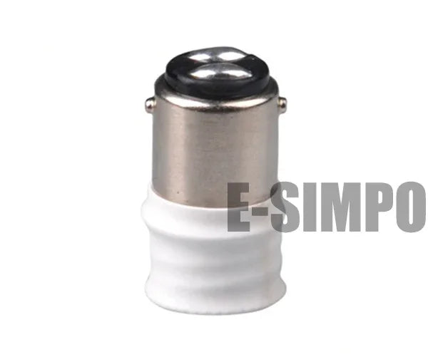 10pcs BA15D To E14/E12 LED Chandelier Lampholder Light Socket Adapter EU E14/ US E12 Candelabra To Ba15d Lamp Base Converter