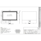 10.1 Inch TFT Display Screen Modules RGB24BIT IPS 1024*600 Capacitive Touch Full View Serial Screen