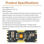 JW3510 Isolated Power Module DC-DC Buck Converter 3-42V Input to ±5V/±12V Output Boost Module Stabilizer Board Reserved for LDO