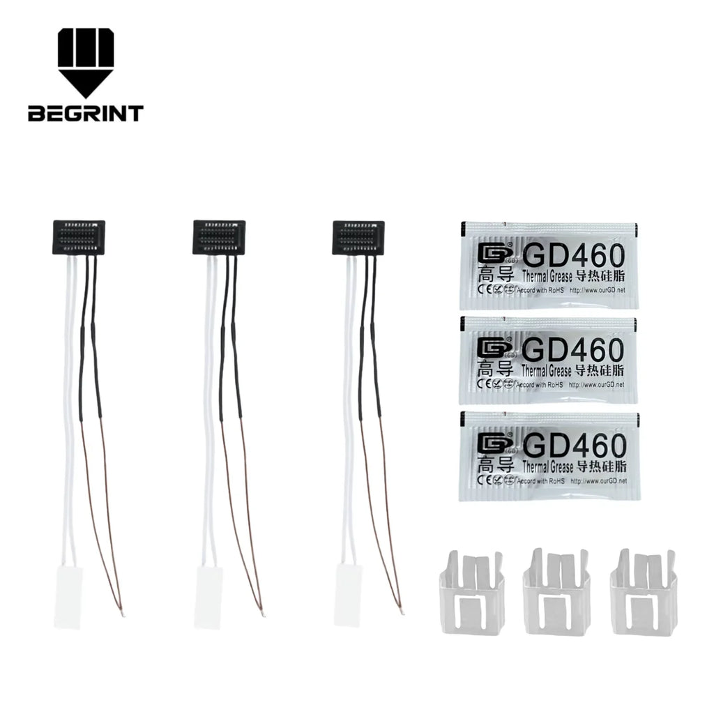 For Bambu lab P1S P1P Thermistor bamboo lab 24v 65w Caremic Heater Temperature Sensor 350℃ For bambulab Hotend Update parts