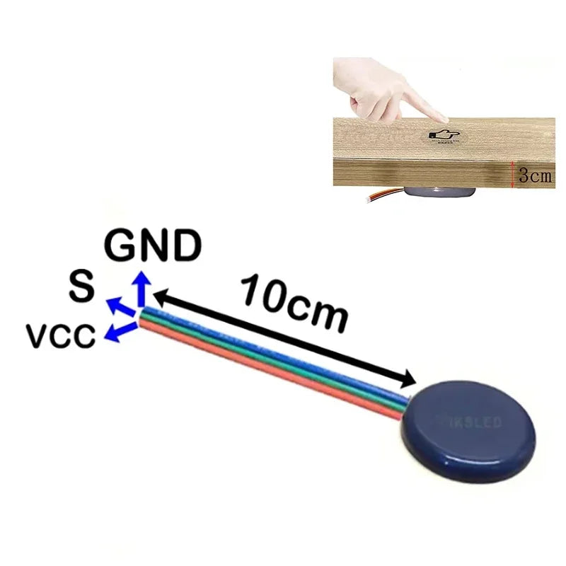 DC 12v 24v F47-A Capacitive Touch Switch Module, An Inductive Proximity Sensor Switch for Arduino Sensor Touch