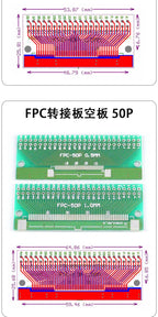 2pcs Double Side 0.5mm 1mm 4 5 6 8 10 12 20 40-96 Pin to DIP 2.54mm FPC/FFC SMT Adapter Socket Plate PCB Board Connector DIY KIT
