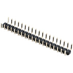 10pcs 2.54mm/2.0mm U Shape Single Row 1x40P Right Angle RA DIP Connector Button Entry Gold Breakable PCB Jumper Male Pin Header