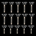 150Pcs 15value 5x20mm 6x30mm Glass Fuse Assorted Kit Box 0.25A 0.5A 1A 2A 3A 5A 8A 10A 15A 20A 30A