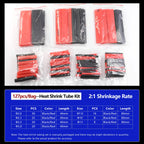 2:1 Heat Shrink Tube Kit Thermoresistant Shrinkage Tubing Wire Wrapping Electrical Connection Cable Insulation Sleeved Protecter