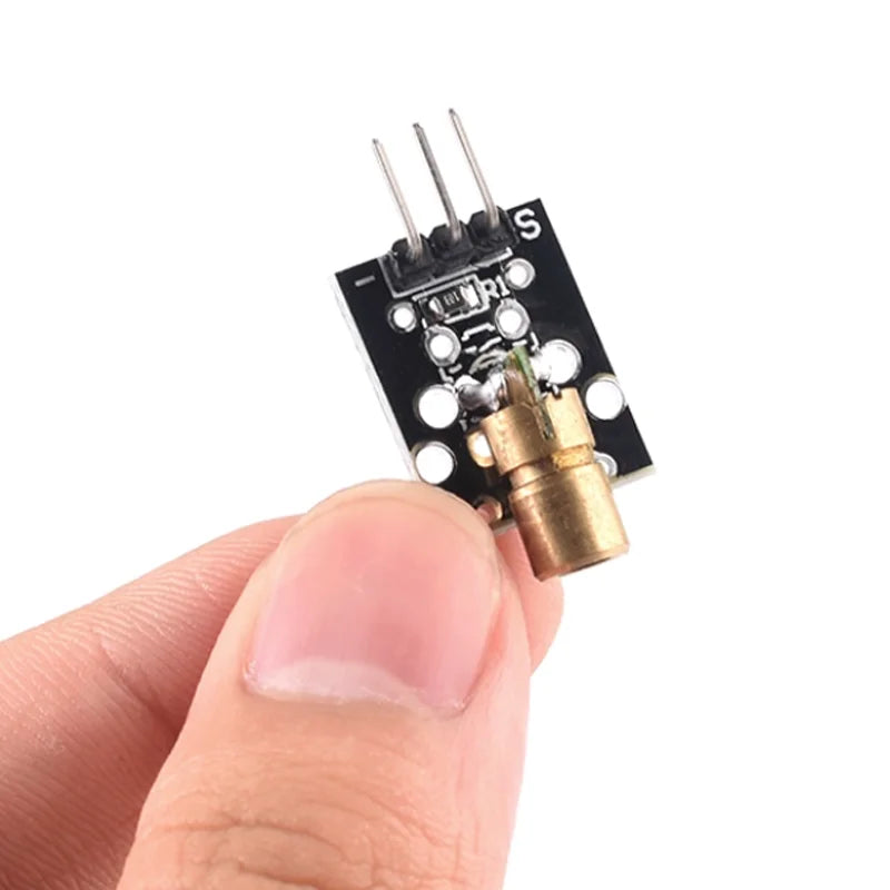 100PCS KY-008 Laser Sensor Module 650nm 5V Red Dot Laser Transmitter for Arduino UNO R3 Raspberry Pi DIY Electronics Projects