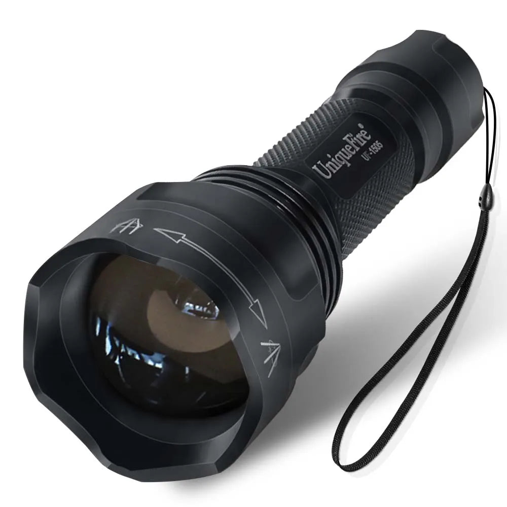 UniqueFire 1505 IR 850NM 940NM Mini LED Flashlight Upgraded Version Rechargeable Lamp Torch,Scope Mount,Charger,Remote Pressure