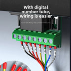 RJ45 to RS232 RS485 Serial Debug Cable 8P8C Network Port to DB9 PLC Communication Connection Wire Single Head Terminal Data Line