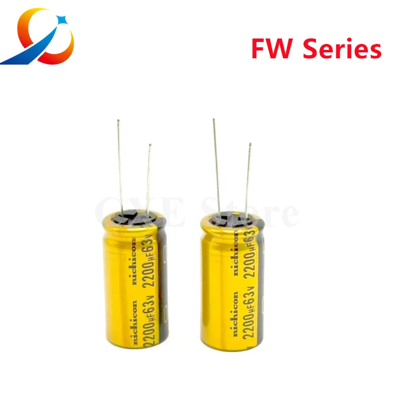 Nichicon Audio Electrolytic Capacitor FW Series 6.3V10V 16V 25V 35V 50V 63V 100V 10UF 22UF 47UF 100UF 220UF 470UF 1000UF 2200UF