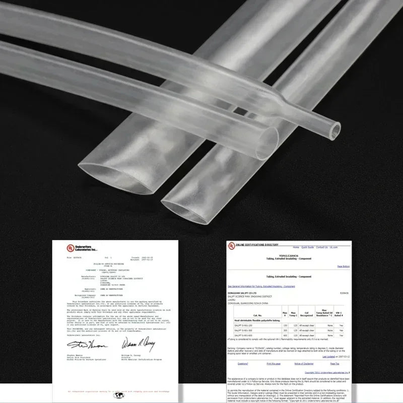 1~25M Clear 2:1 Heat Shrink Tube Diameter 0.6mm~150mm Heat-shrink Tubing Wire Repair DIY Cable Protecctor Sleeving Wrap Tubing
