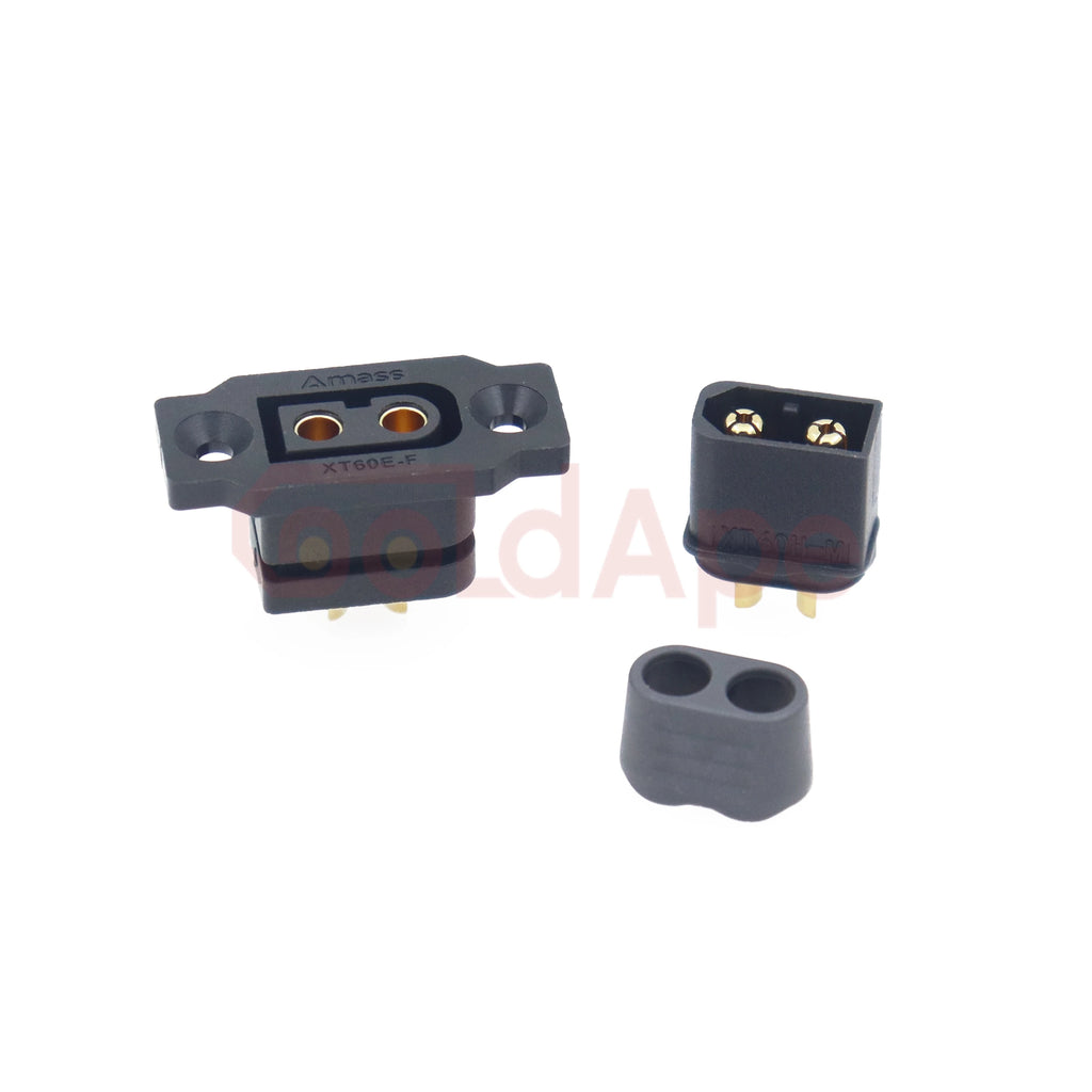 Quick Charge AMASS XT60E-F Model Airplane Battery Gold-plated 30A High Current Female Mountable Plug XT60 Connector