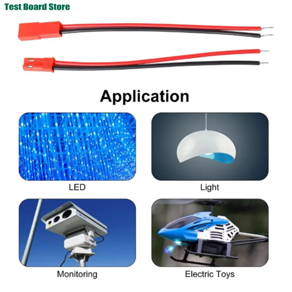10/20/50PCS 100mm/300mm Male Female Connector JST Plug Cable For RC BEC Battery Helicopter DIY FPV Drone Quadcopter