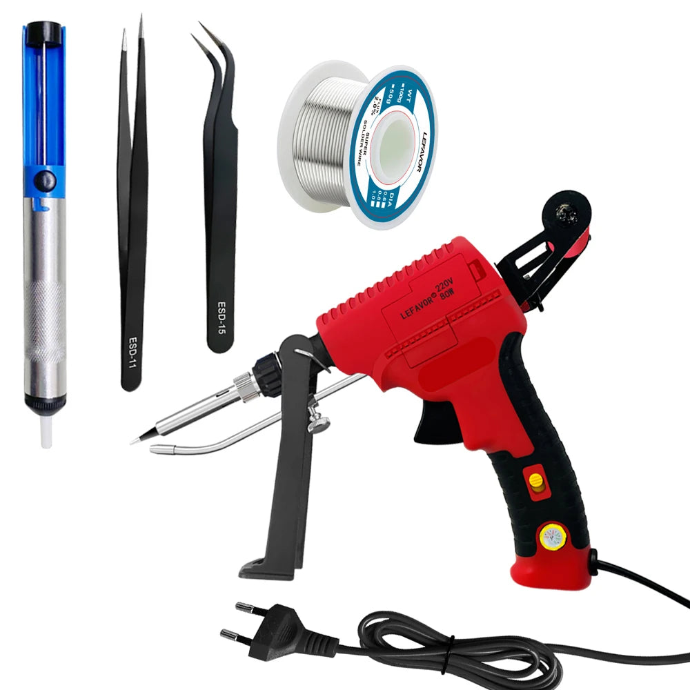 Electric Soldering Iron Gun Hand-held Internal Heating Soldering Iron Automatically Send Tin Gun Soldering Welding Repair Tool