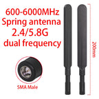 Spring Rubber Rod Antenna SMA 600‑6000MHz Full‑Band 2.4G 5.8G 868MHz 915MHz LoRa WAN Signal Booster Router Signal Enhancement