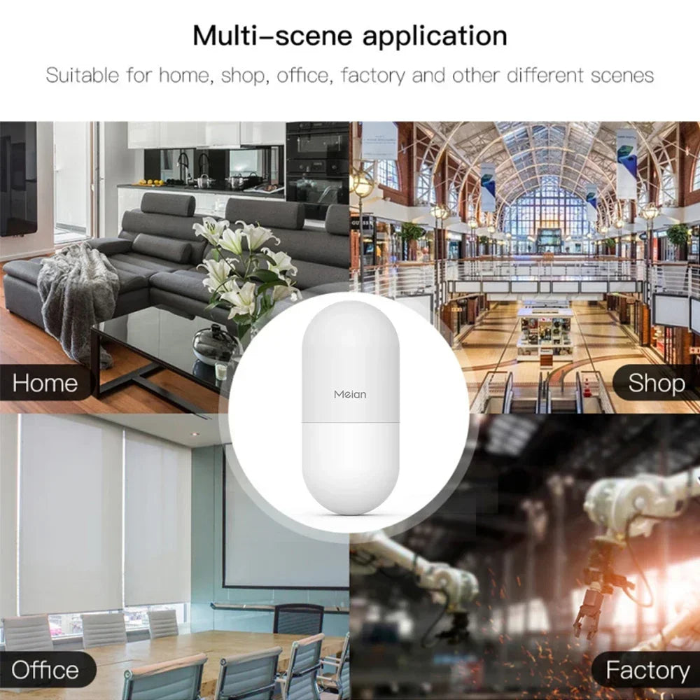 Meian Tuya Zigbee 12m Human Motion Sensor Smart Home Anti Pet PIR Motion Sensor Detector Alarm Security Smart Life APP