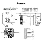 Nema17 42mm Closed Loop Stepper Motor Drive All-in-one Hybrid Servo Motor Encoder Integrated Motor 1000 Line 0.4Nm 0.5Nm 0.6Nm