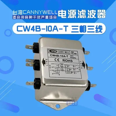 Taiwan EMI Purification Power Filter CW4B 10A 20A 30A Three-phase Three-wire S Anti-interference AC 380V
