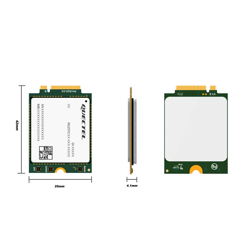 Quectel EC200A M.2 4G LTE Module Cat4 + GNSS GPS EC200A-EU EC200A-AU ESIM Compatible EC25 EC21 EC20 EG25 EC200U