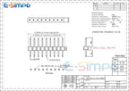 100pcs 2.54mm Single Row 1X40P L7.5/11.5/15/17/21mm PA=PC Plastic in Middle Breakaway Stack PCB Board Male Pin Header Connector