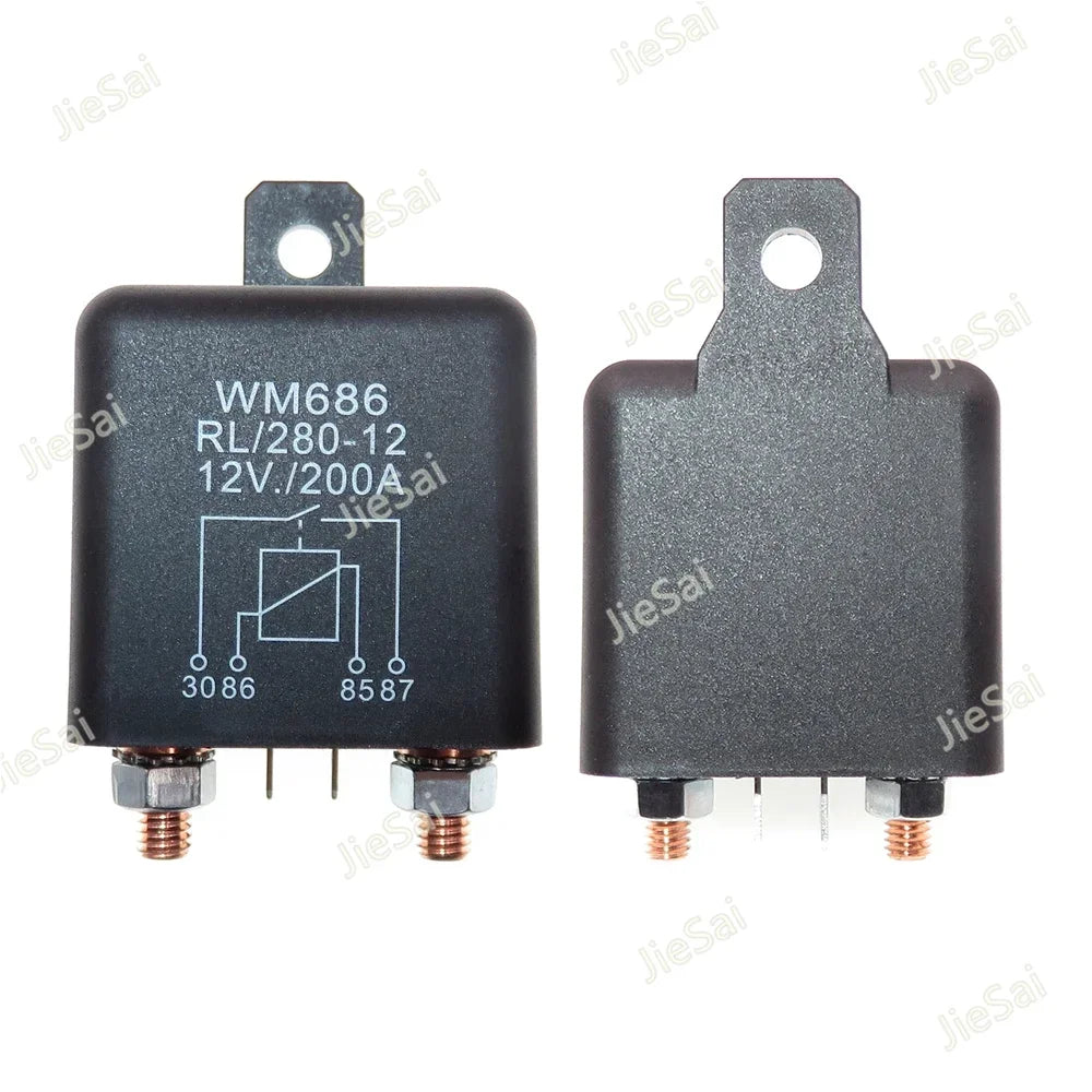high power continuous-duty relay and Starting relay Automotive relays 200A 12-48VDC contactor for car