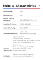 ENMG ECTB Terminal Block 10A 24-Point 42-Point 48-Point 84-Point PLC Signal Transfer Junction Rail Mount Power Distribution Box.