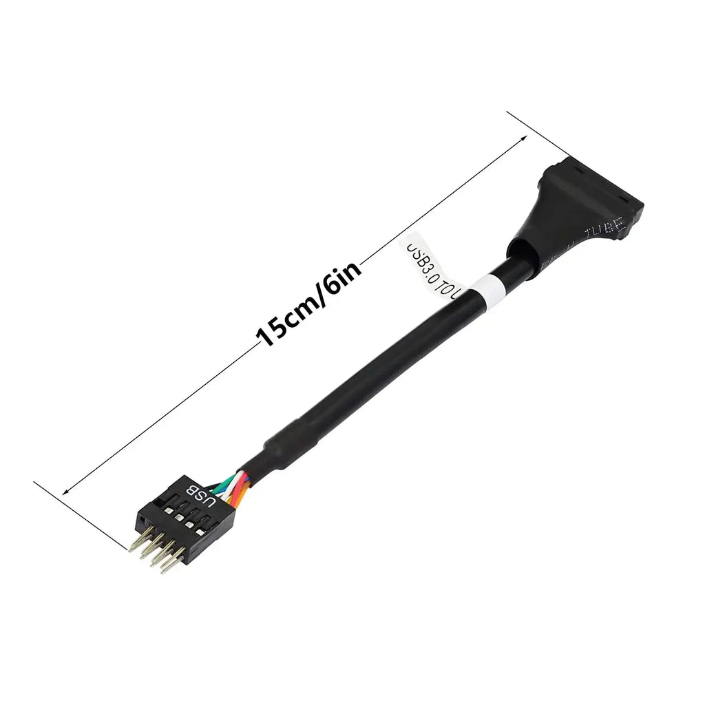 Motherboard USB 3.0 19-Pin To USB 2.0 9-Pin Adapter 9Pin to 19Pin Header 480Mbps Data Transmission Cable for Desktop Front Panel