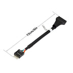 Motherboard USB 3.0 19-Pin To USB 2.0 9-Pin Adapter 9Pin to 19Pin Header 480Mbps Data Transmission Cable for Desktop Front Panel