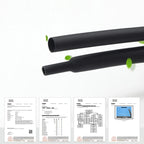 1/2/5M Black 2:1 Heat Shrink Tube Diameter 0.6mm~120mm Wire Repair Protector Polyolefin Insulated Shrinkable Cable SleeveTubing